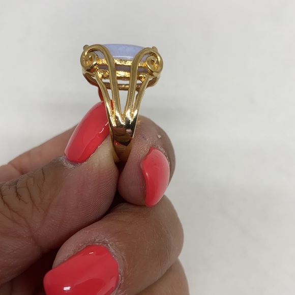 Sterling lace agate ring - Picture 9 of 11